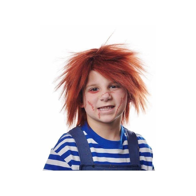 Evil Doll Wig Red Childs