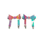 Rainbow Holo Garters  Queen Size