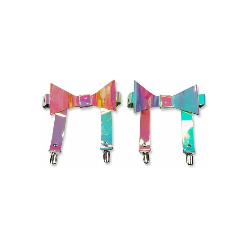Rainbow Holo Garters  Queen Size