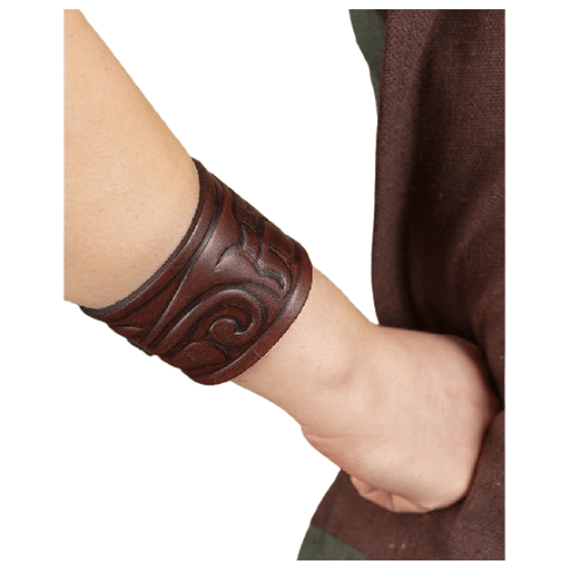 Leather Floral Bracelet
