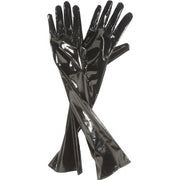 Black Leatherette Gloves