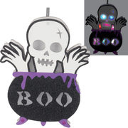 LED Skeleton Cauldron