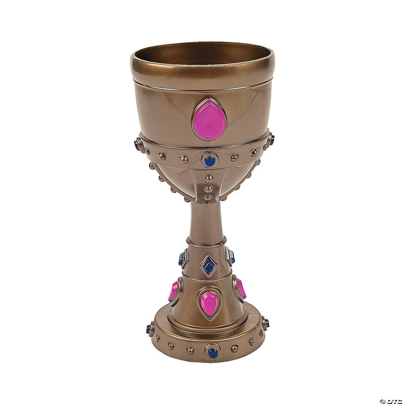 Goblet Gold Plastic 7" 8 oz. 