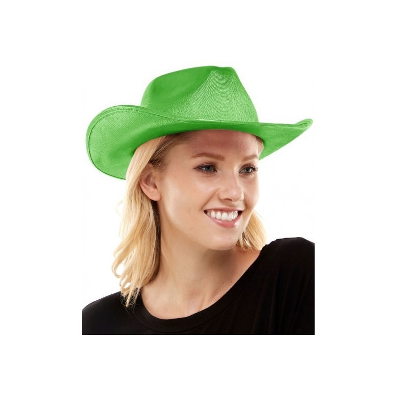 Cowboy Hat Metallic Green