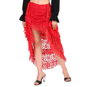 Steampunk Skirt Coral Red Adult 3XL