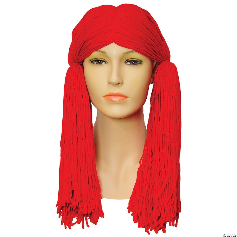 Rag Doll Yarn Wig Red 