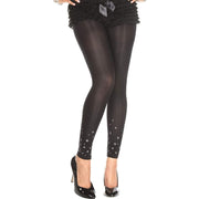 Leggings Black Star Print Adult