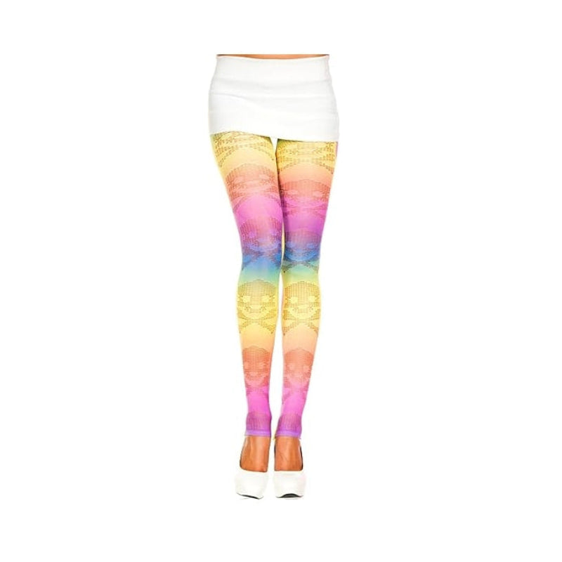 Leggings Rainbow Skulls Adult