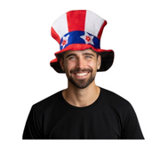 Uncle Sam Top Hat with LED Lights