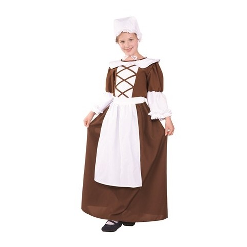 Colonial Peasant Girl (3pc) Teen Costume
