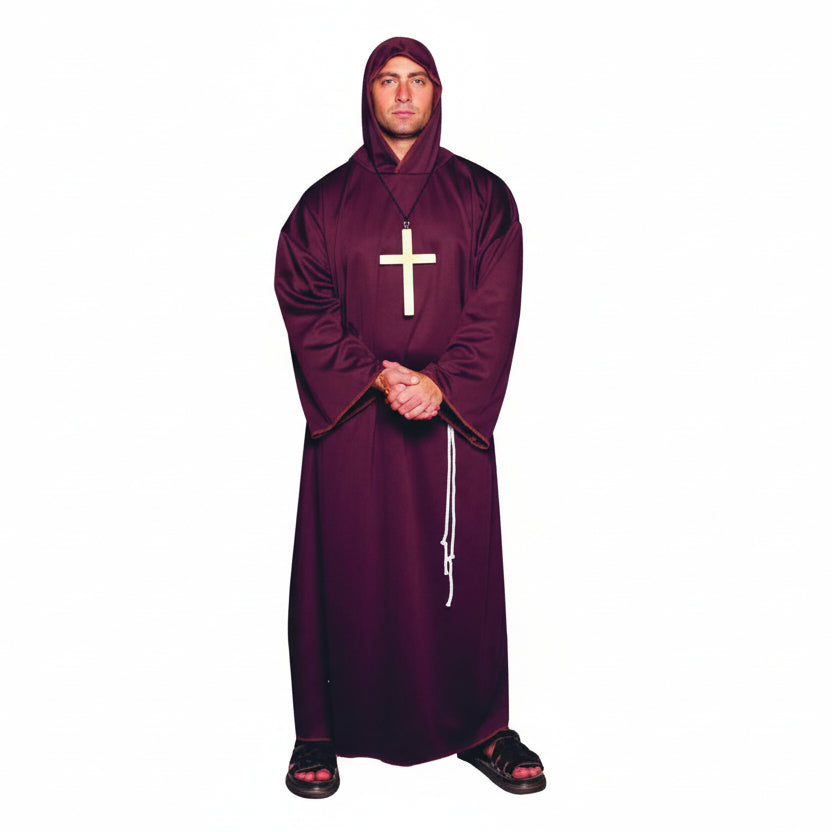 Monk Robe Brown Adult Costume