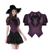 Purple Frilly Moon Blouse Adult