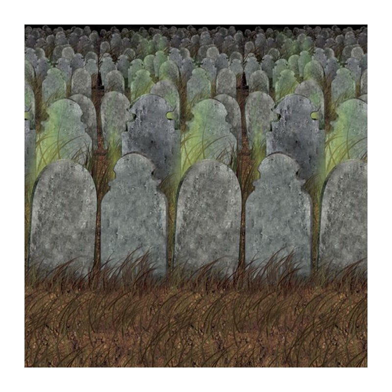 Graveyard Backdrop 4'x30' 