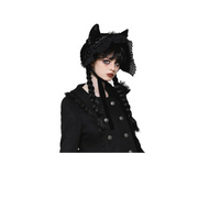 Velvet Cat Ear Bonnet Adult