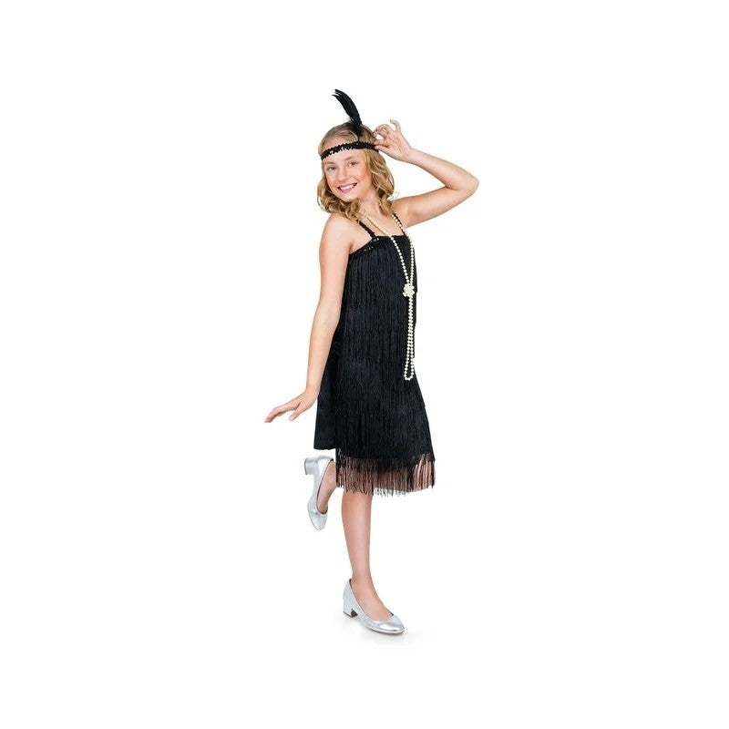 Flapper Black (2pc) Childs Costume