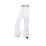Men's Flare Disco Pants Adult White 