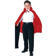 Cape w/collar Red Child 27" 