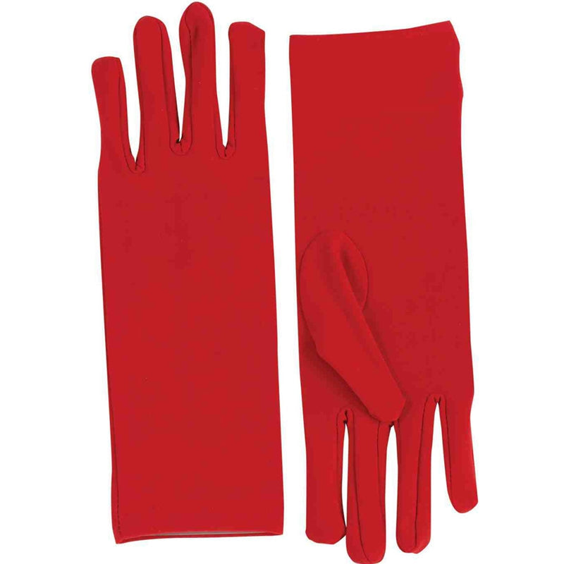 Short Dress Gloves Adult Red 