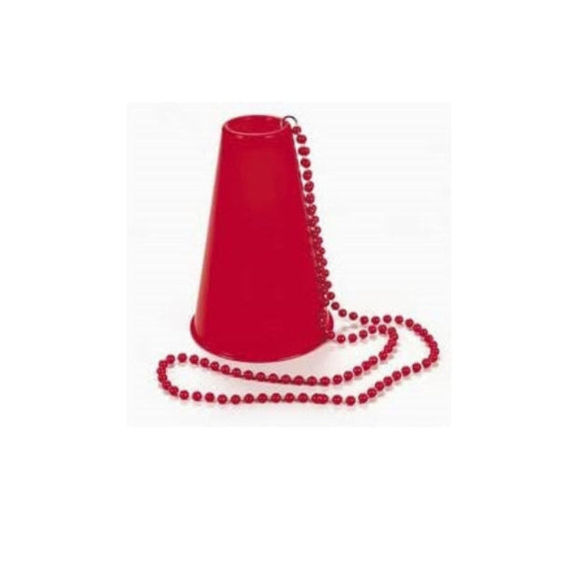 Megaphone Red on Beads 