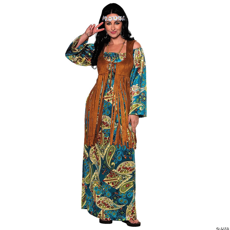 Bohemian Hippie Dress (2pc) Adult