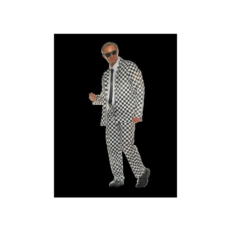 Valley Dude Black/White Adult Costume