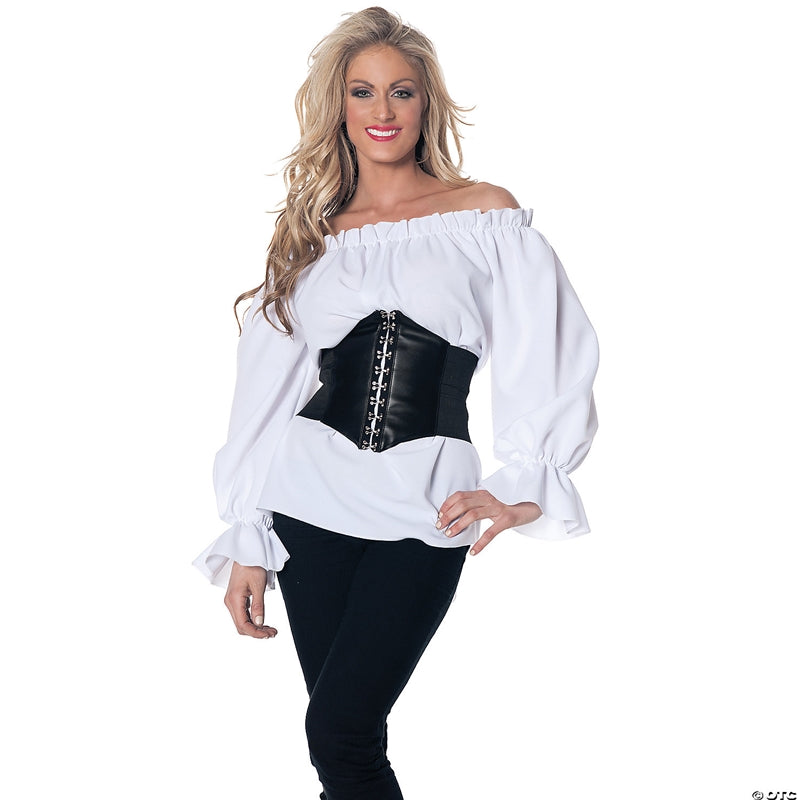 Renaissance Blouse Long Sleeve White Adult