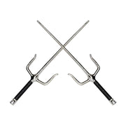 Ninja Sai Set Black/Silver Pair 13.5" 