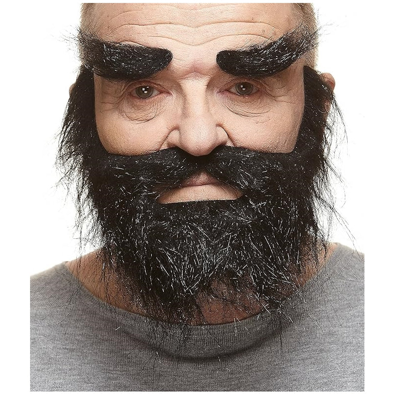 Trapper Mustache Beard and Eyebrows Set