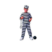 Prisoner Boy 3pc Black and White Child Costume
