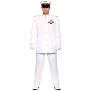 Navy Admiral White 4pc Adult Costume