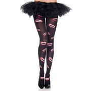 Mouth Fang Pantyhose Adult