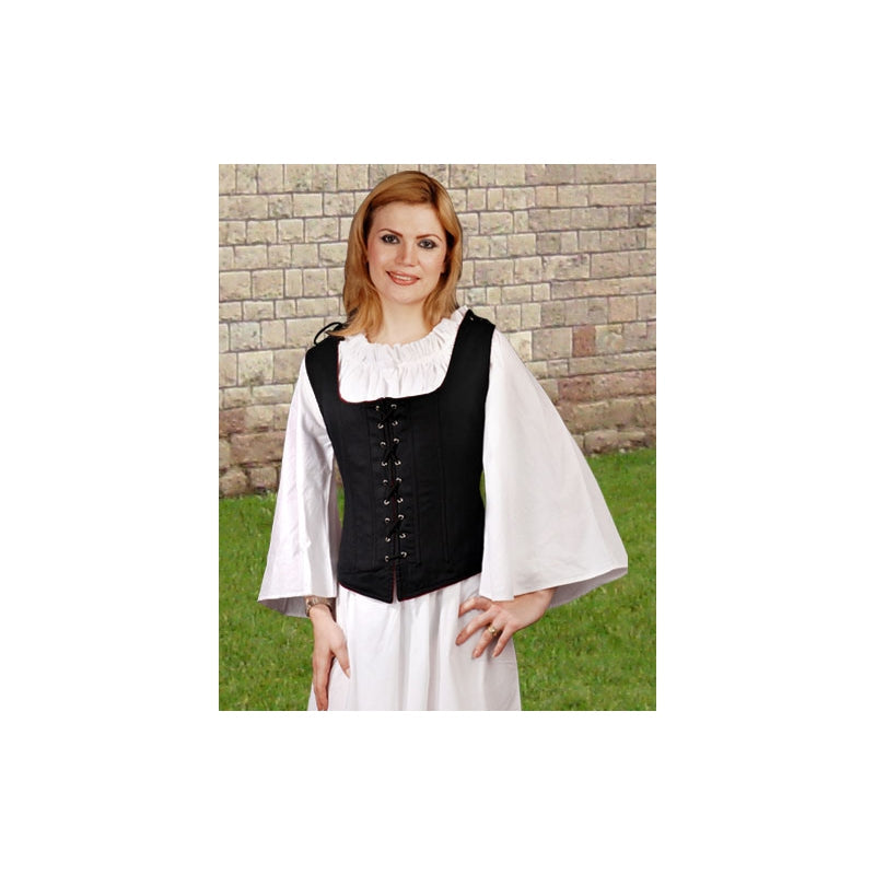 Renaissance Noble Bodice Reversible Black Adult