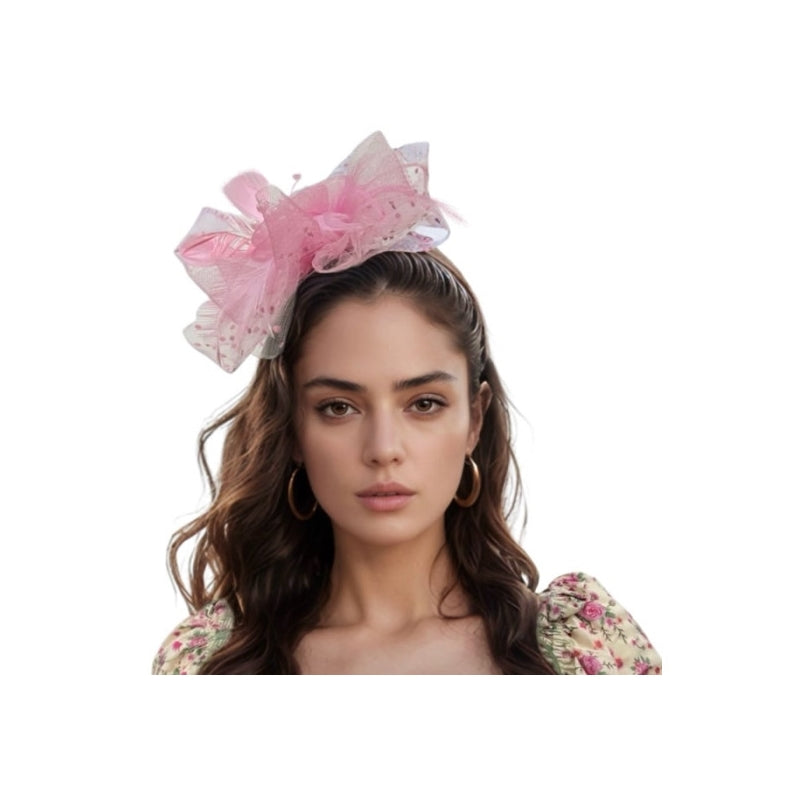 Fascinator Feather Headband with Veil