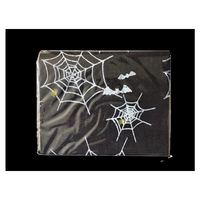 Spider Web Print Pantyhose Black/Silver Adult
