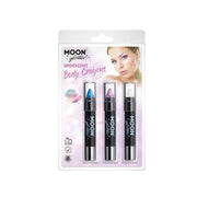 Glitter Body Crayon 3pk 