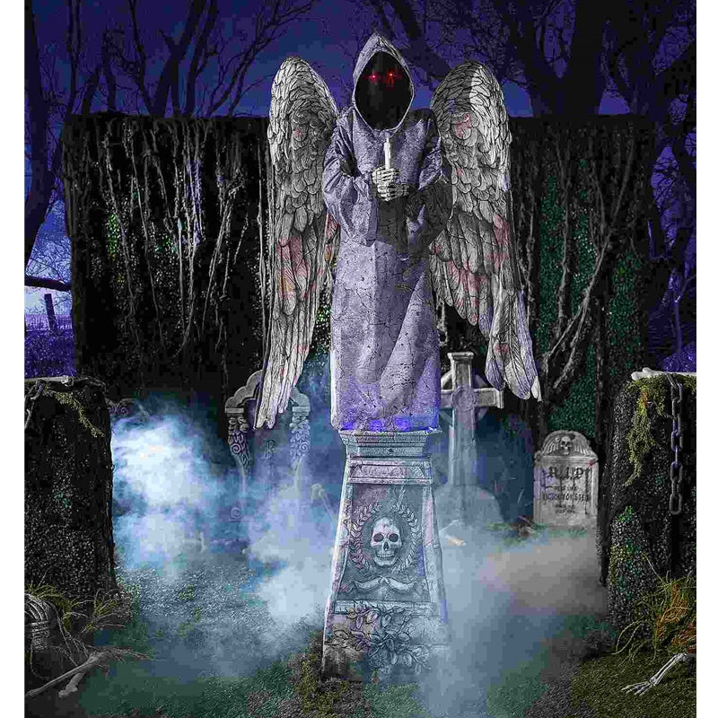 Giant 96" Cemetery Angel Animated Halloween Decoration