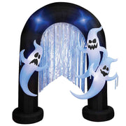 Inflatable Light-up Archway with Ghosts Halloween Decoration