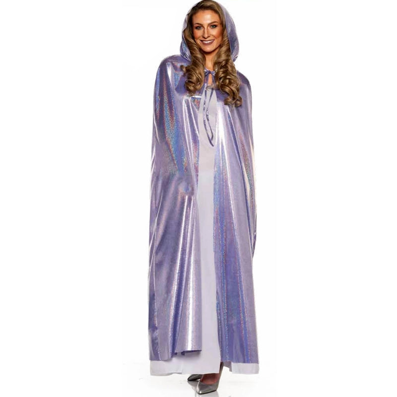 Metallic Hooded Cape