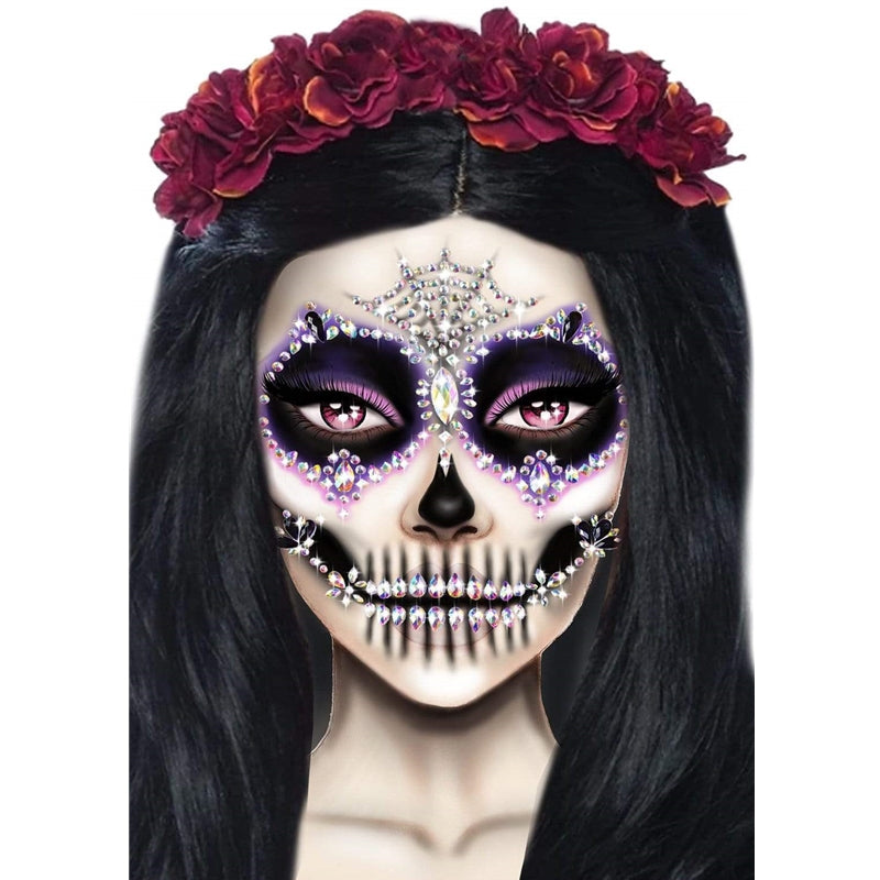 Calavera Adhesive Face Jewels