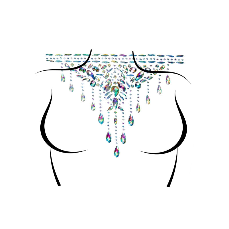 Masquerade Choker Rhinestone Stick-On Jewels