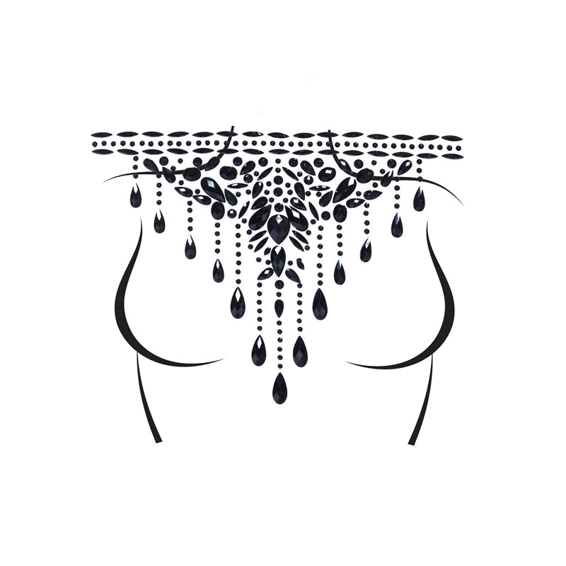 Masquerade Choker Rhinestone Stick-On Jewels