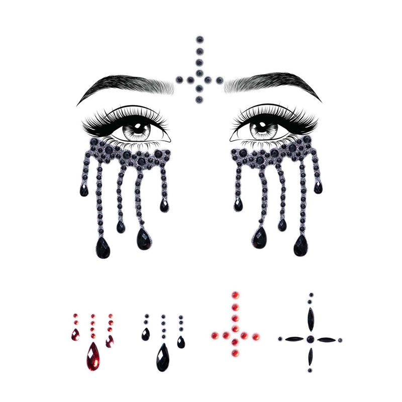 Possessed Adhesive Face Jewels