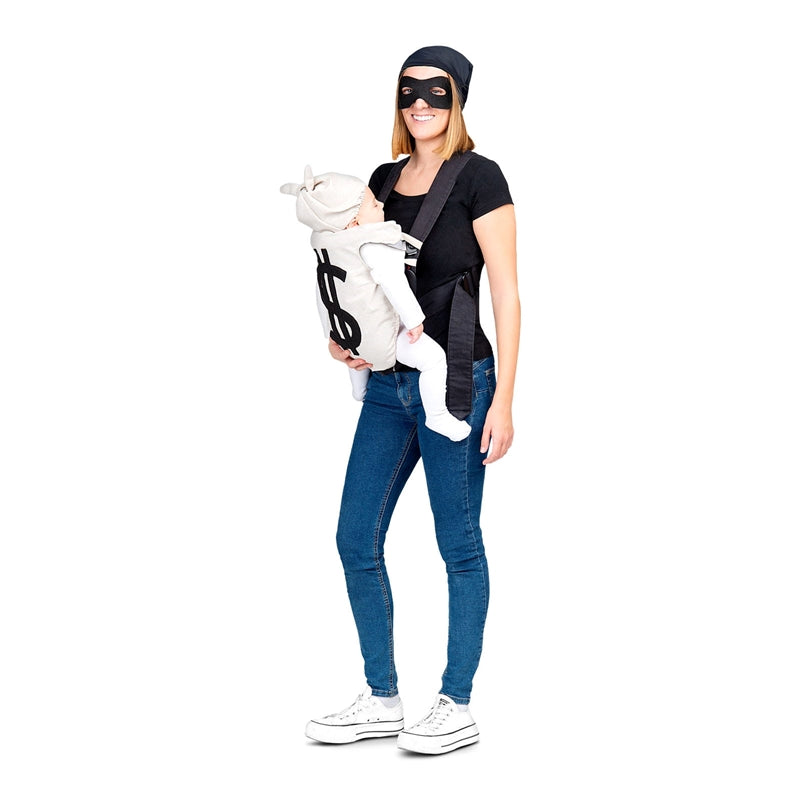 Burglar and Loot Baby Carrier Adult/Infant Costume