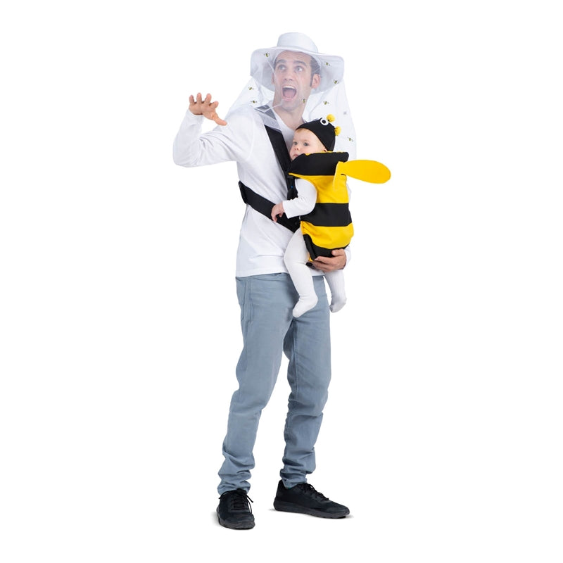 Bee Keeper and Baby Bee Adult/Infant Costume Set