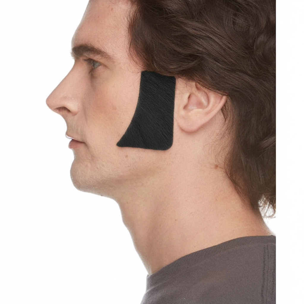 Human Hair Sideburns Mutton Chops