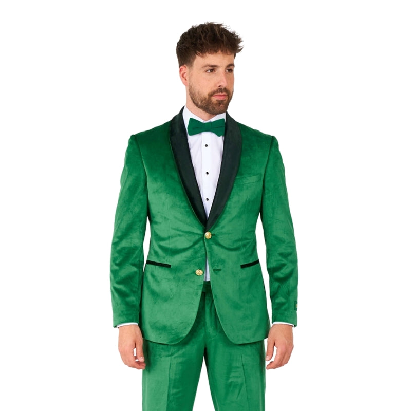 Velvet Verdant Tuxedo Suit