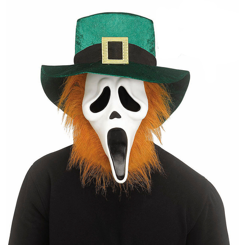 Adults Ghost Face® St. Patrick's Day Full Face Mask