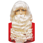 Supreme Santa Wig and Beard Set with Separate Mustache