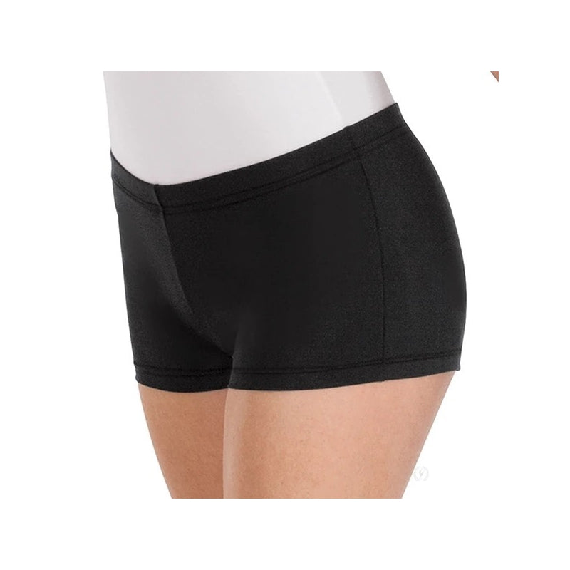 Flat Waist Shorts Adult Black