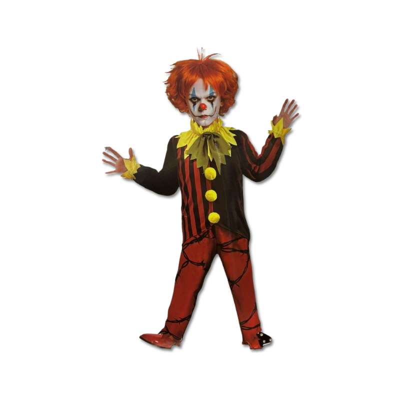 Boys Dark Carnival Clown Kids Costume
